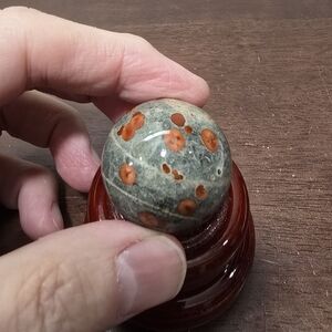 Red Planet Obsidian Crystal Sphere